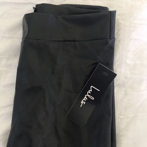 Lulu’s leather legging (vegan/faux), small, NWT